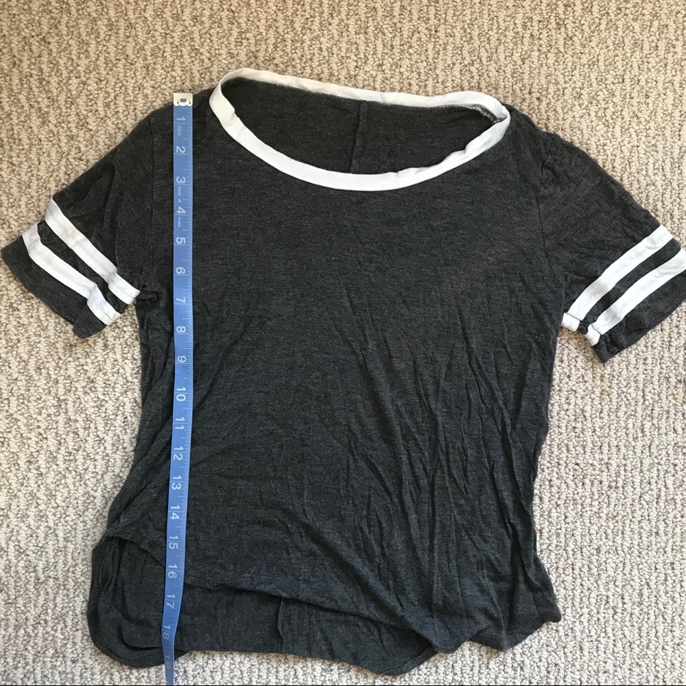 Dark Gray Ringer Tee - Picture 2 of 2